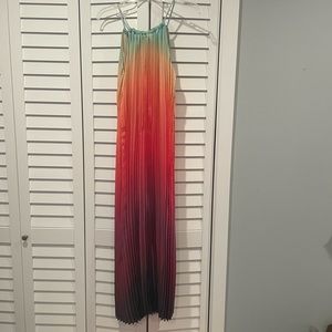 Ombré pleated MAXI DRESS size M (6)